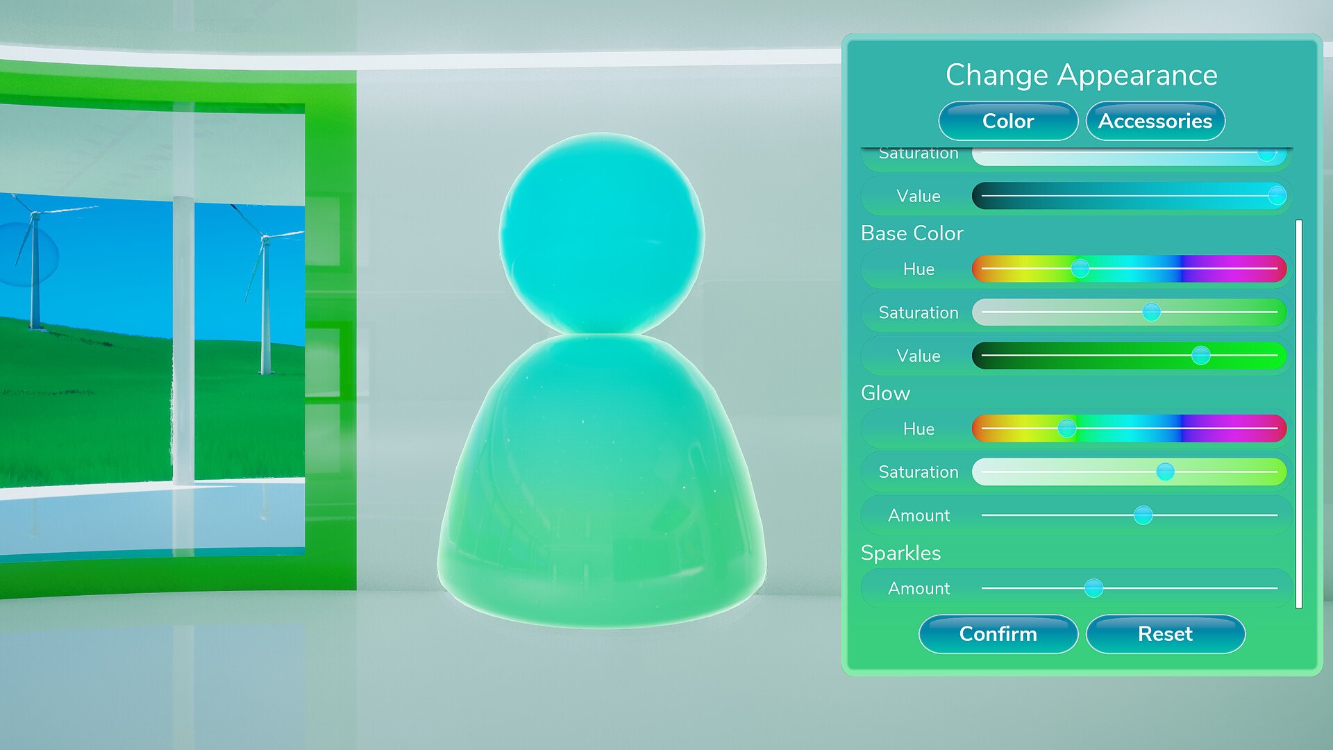 The Change Appearance window, official screenshot