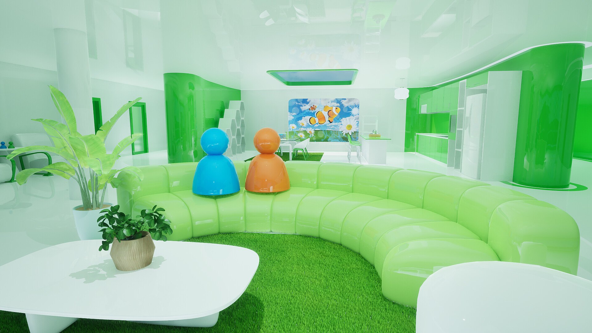A decorated room from the official screenshots
